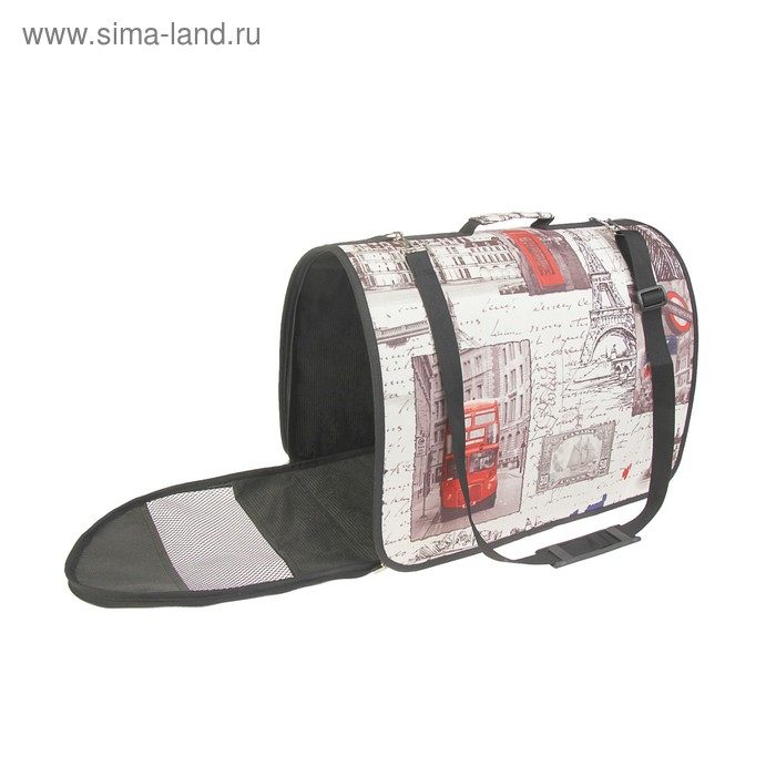 Сумка - переноска для животных  Сумка - переноска для животных "Лондон", 49 х 30 х 35 см, микс цветов