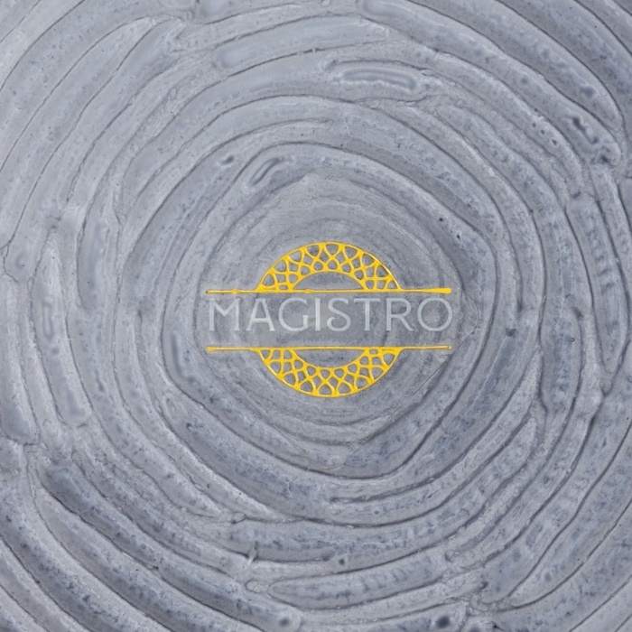 Тарелка подстановочная «Рифл», d=32,5 см, стекло, голубая