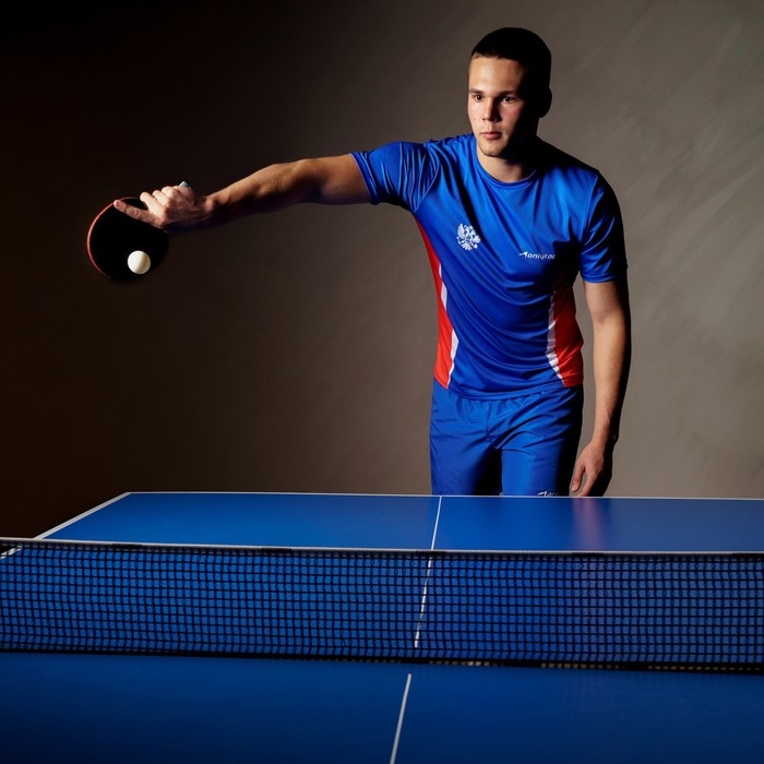 Ракетка для настольного тенниса BOSHIKA Control 9, для начинающих, губка 1,8 мм, коническая ручка Ракетка для настольного тенниса BOSHIKA Control 9, для начинающих, губка 1,8 мм, коническая ручка