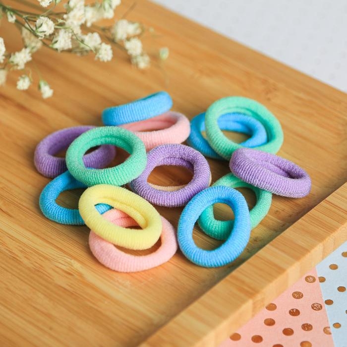 Резинки для волос , набор «Махрушка», единорог 100 шт. Резинки для волос , набор «Махрушка», единорог 100 шт.