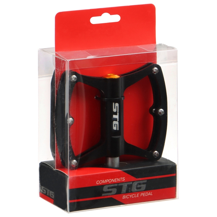 Педали 9/16 STG BC-PD216, алюминий, промышленный подшипник, цвет чёрный Педали 9/16 STG BC-PD216, алюминий, промышленный подшипник, цвет чёрный