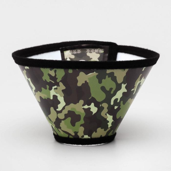 Ветеринарный воротник №7, обхват шеи 16-18 см, высота 8,5 см, хаки Ветеринарный воротник №7, обхват шеи 16-18 см, высота 8,5 см, хаки