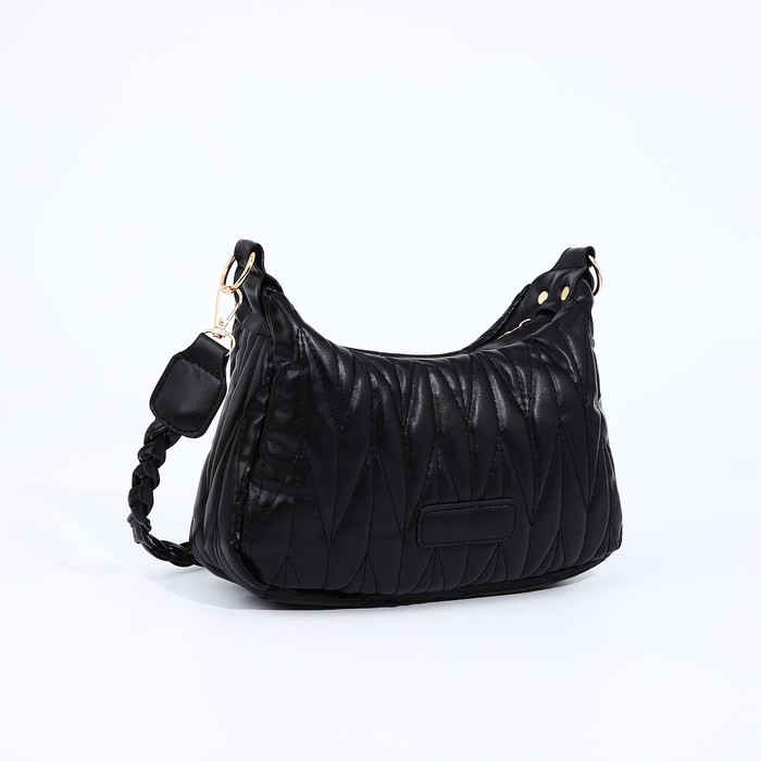 Сумка кросс-боди на молнии, цвет чёрный Сумка кросс-боди на молнии, цвет чёрный