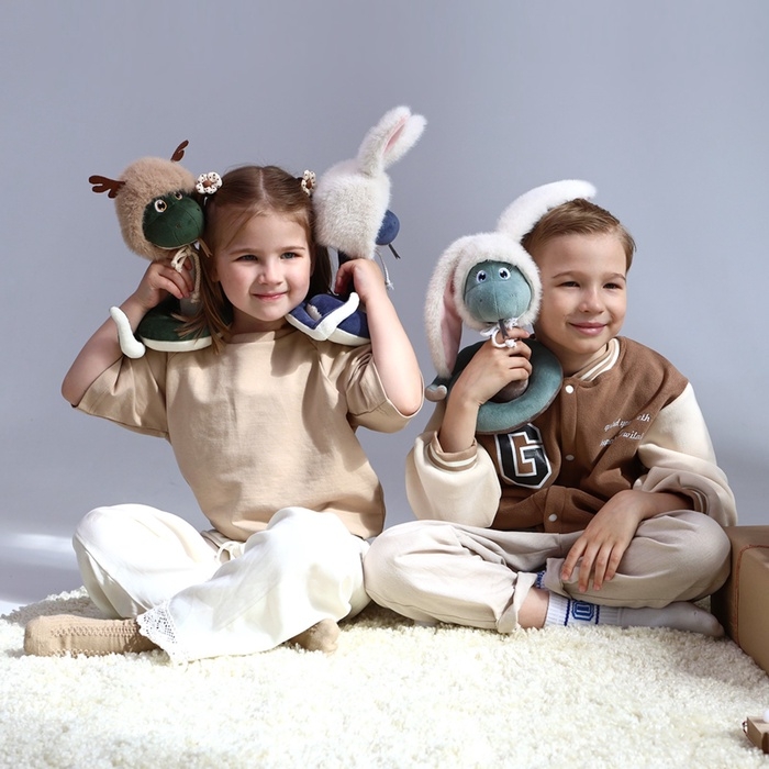 Новый год! Мягкая игрушка «Змей Бэмби», 20 см, цвет зелёный Новый год! Мягкая игрушка «Змей Бэмби», 20 см, цвет зелёный