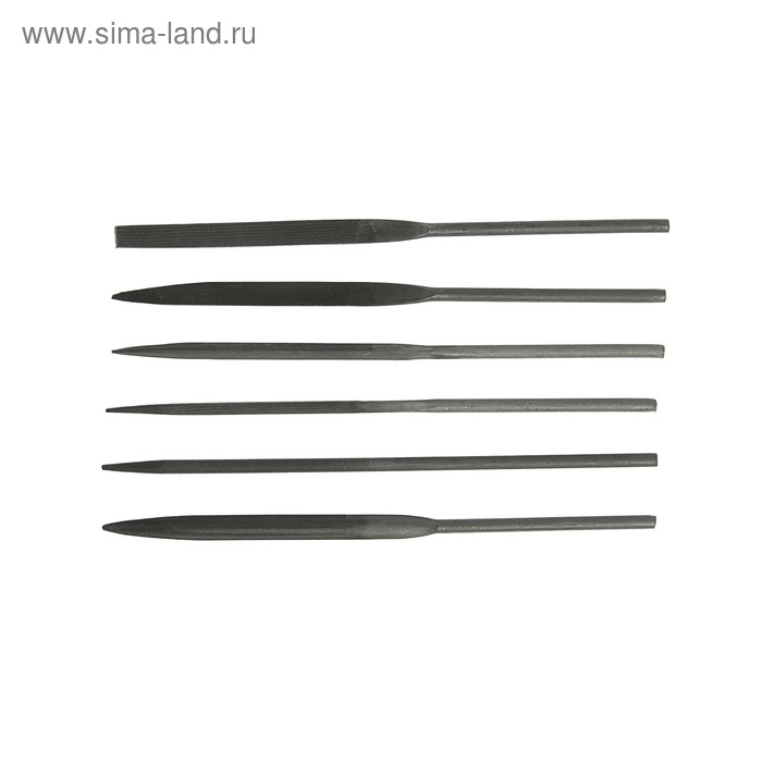 Набор надфилей ЛОМ, металлические рукоятки, 70 х 160 х 4 мм, 6 шт. Набор надфилей ЛОМ, металлические рукоятки, 70 х 160 х 4 мм, 6 шт.