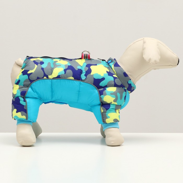 Комбинезон принтованный с замком на спине, размер 14 (ДС 32 см,ОГ 42 см,ОШ 31 см), голубой Комбинезон принтованный с замком на спине, размер 14 (ДС 32 см,ОГ 42 см,ОШ 31 см), голубой