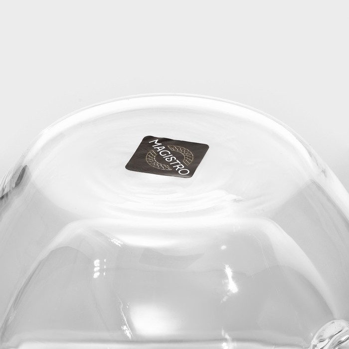 Кружка стеклянная с двойными стенками Magistro «Дуо», 200 мл, 12×8,5×7,5 Кружка стеклянная с двойными стенками Magistro «Дуо», 200 мл, 12×8,5×7,5