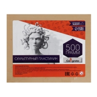 Пластилин скульптурный 500г Calligrata твёрдый, телесный