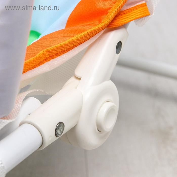 Шезлонг-качалка для новорождённых «Лесная сказка», игровая дуга, съёмные игрушки МИКС Шезлонг-качалка для новорождённых «Лесная сказка», игровая дуга, съёмные игрушки МИКС