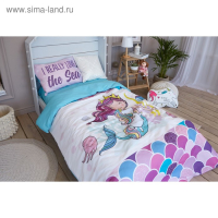 Постельное бельё «Этель» 1.5 сп Really mermaid 143*215 см, 150*214 см, 50*70 см -1 шт,100% хл, бязь