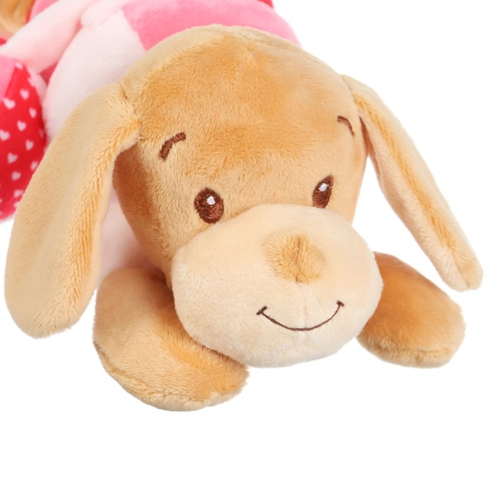 Растяжка - спираль с игрушками дуга на коляску / кроватку для малышей 0+ «Собачка Кути», розовая, Крошка Я 3489 Растяжка - спираль с игрушками дуга на коляску / кроватку для малышей 0+ «Собачка Кути», розовая, Крошка Я 3489