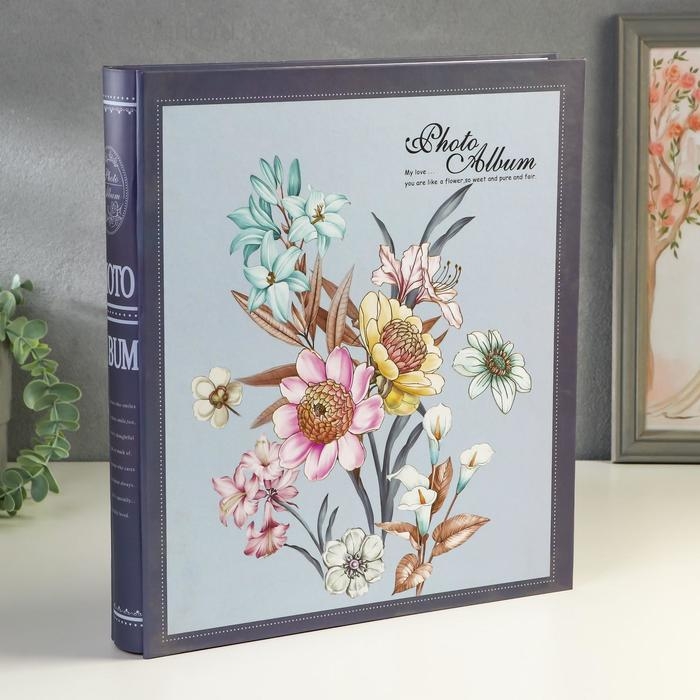 Фотоальбом на 500 фото 10х15 см Фотоальбом на 500 фото 10х15 см "Нежность цветов" в коробке МИКС 33,5х30,5х6 см
