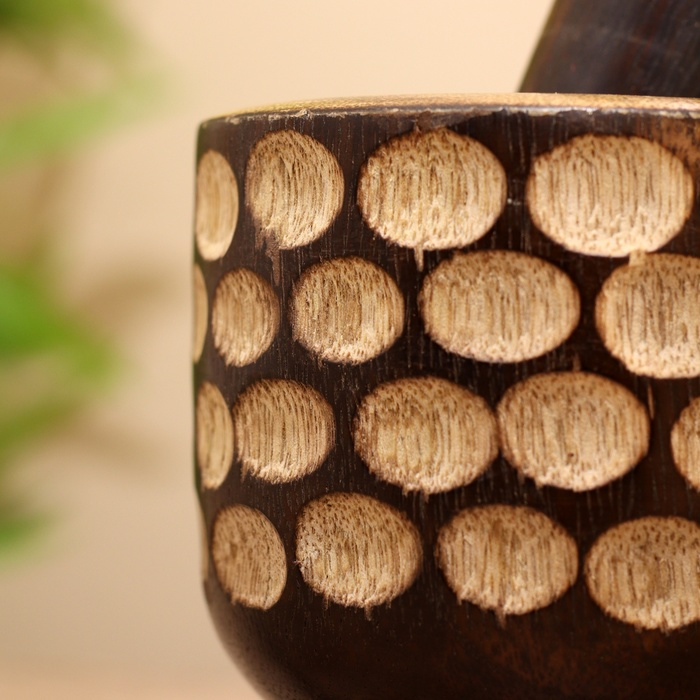 Ступка и пестик  Ступка и пестик "Соцветие" дерево 10х10х13,5 см