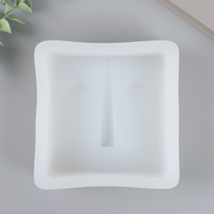 Молд силикон Молд силикон "Абстракция - квадратное лицо" 10,4х10,4х3,7 см