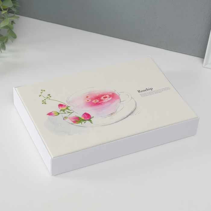 Фотоальбом на 100 фото кожзам 10х15 см  Фотоальбом на 100 фото кожзам 10х15 см "Розовый чай" в коробке 4х26х18 см