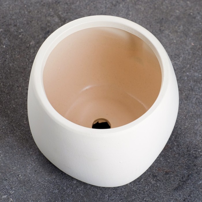 Горшок Горшок "Мистер Твикс" 15х15х15см, белый