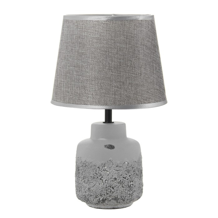 Настольная лампа Настольная лампа "Анфия" Е14 40Вт бело-серый 20х20х33 см RISALUX