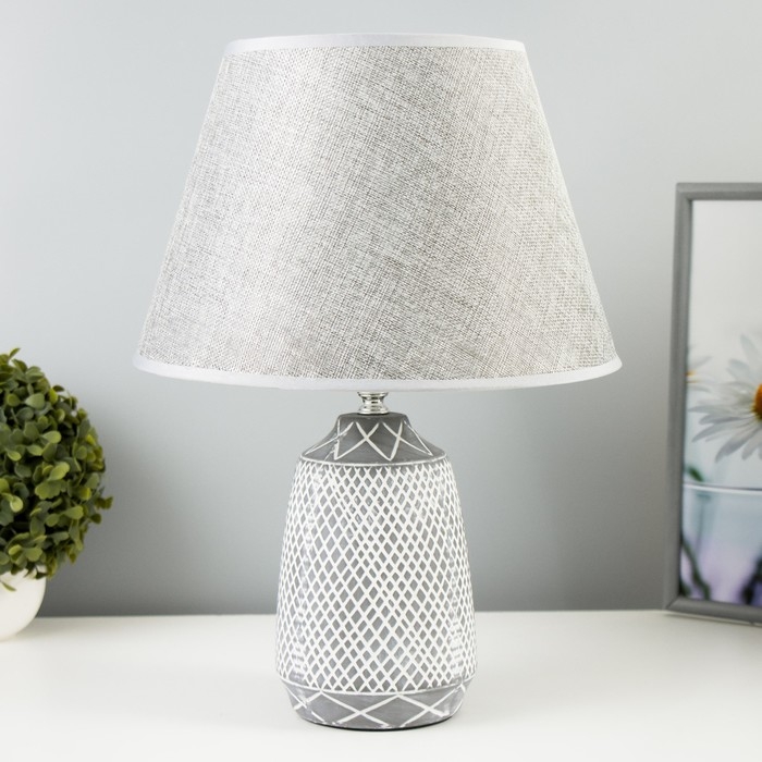 Настольная лампа Настольная лампа "Медея" МИКС Е27 40Вт серый 24х24х38 см RISALUX