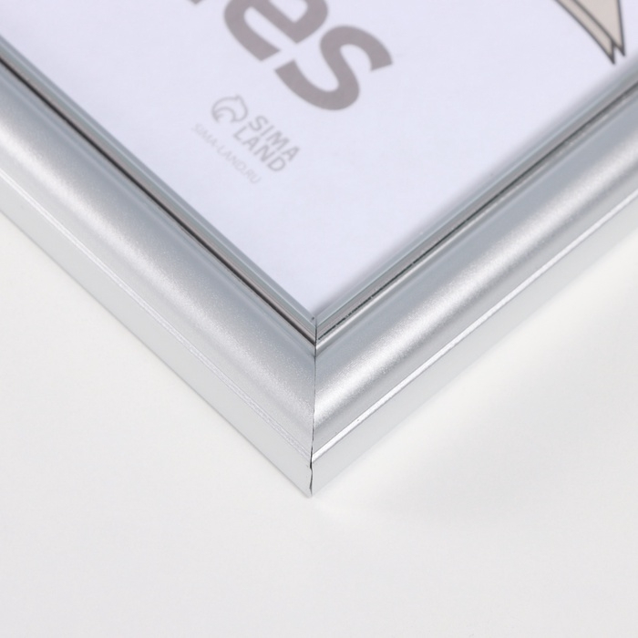 Фоторамка пластик Фоторамка пластик "Пиксель" 21х30 см, серебро