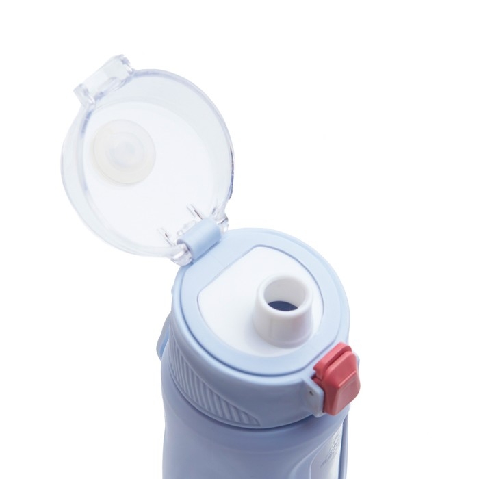 Бутылка для воды, 400 мл, 19.5 х 7 х 5.2 см, стеклянная, голубая Бутылка для воды, 400 мл, 19.5 х 7 х 5.2 см, стеклянная, голубая