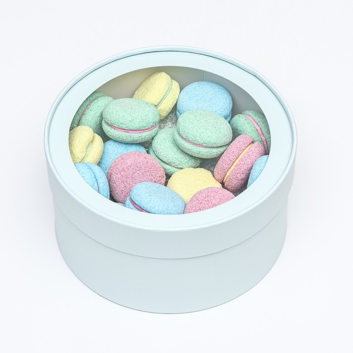 Подарочная коробка Подарочная коробка "Frilly" лагуна, завальцованная с окном, 21 х 11 см