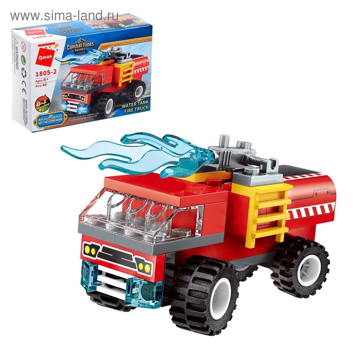 Конструктор Пожарные «Транспорт», 8 видов МИКС Конструктор Пожарные «Транспорт», 8 видов МИКС