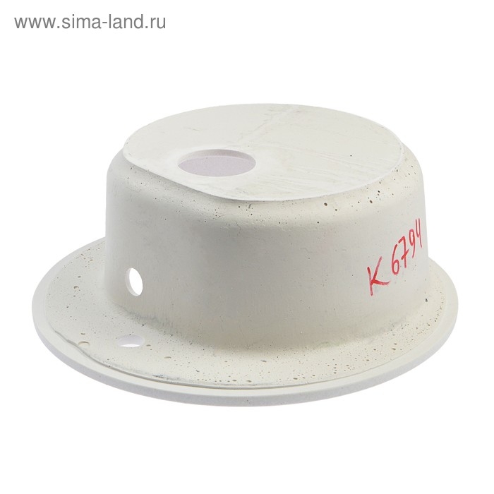 Мойка кухонная из камня ZETT lab. 3/Q7, d=510 мм, глубина 19 см, матовая, цвет хлопок Мойка кухонная из камня ZETT lab. 3/Q7, d=510 мм, глубина 19 см, матовая, цвет хлопок