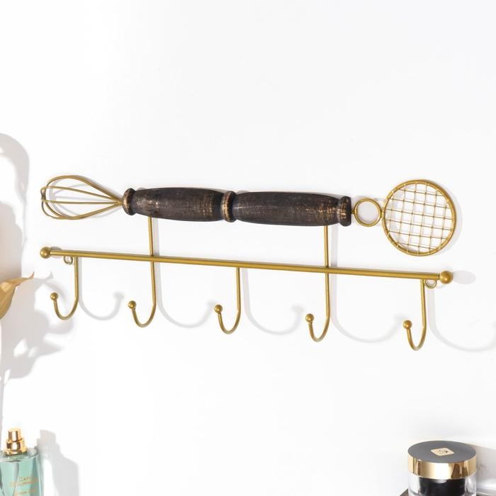 Крючки декоративные металл Крючки декоративные металл "Венчик и шумовка" 16х5х42,5 см