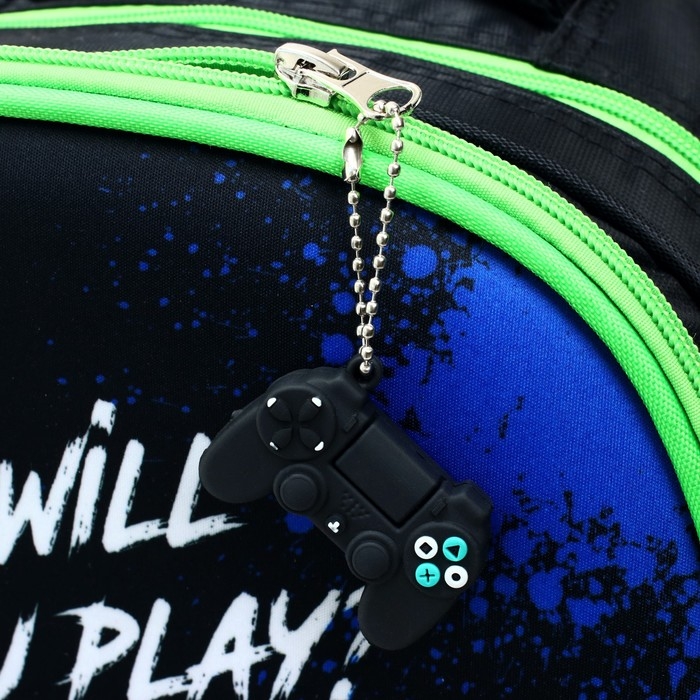 Рюкзак каркасный школьный Calligrata  Рюкзак каркасный школьный Calligrata "Джойстик" + брелок, 39 х 30 х 14 см