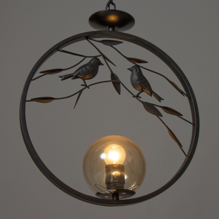 Светильник BayerLux "Птички" 1хЕ27 40Вт черный 27х14х55см