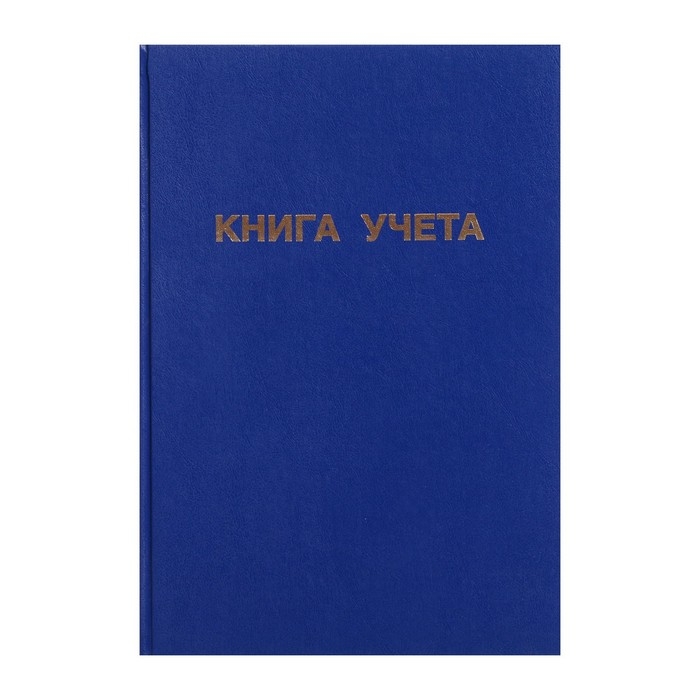 Книга учета, 192 листа, обложка бумвинил, блок ГАЗЕТНЫЙ, клетка, цвет синий Книга учета, 192 листа, обложка бумвинил, блок ГАЗЕТНЫЙ, клетка, цвет синий