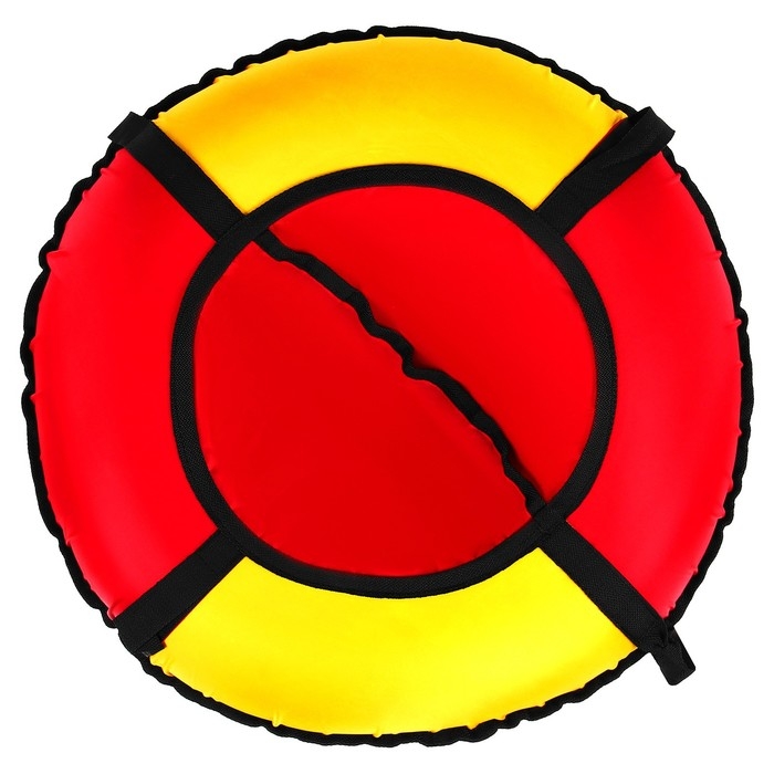 Тюбинг-ватрушка Winter Star, диаметр чехла 80 см, цвет красный/жёлтый Тюбинг-ватрушка Winter Star, диаметр чехла 80 см, цвет красный/жёлтый