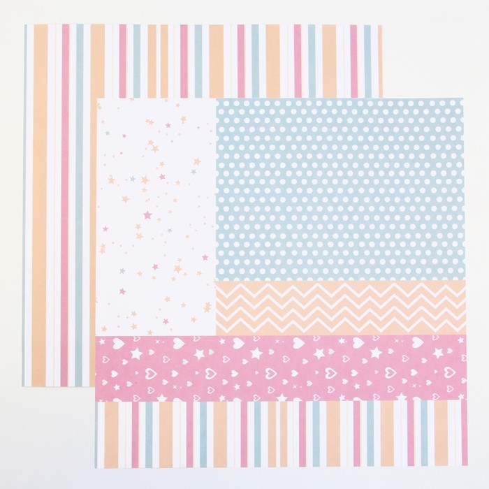 Набор бумаги для скрапбукинга «Яркая геометрия», 12 листов, 30.5 х 30.5 см, 180 г/м² Набор бумаги для скрапбукинга «Яркая геометрия», 12 листов, 30.5 х 30.5 см, 180 г/м²