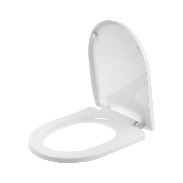 Сиденье для унитаза  Сиденье для унитаза "АНИ Пласт" WS0300, крепление пластик, белое