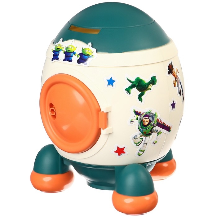 Копилка ракета с набором наклеек, 22,5 см х 18,5 см х 17,5 см,  Копилка ракета с набором наклеек, 22,5 см х 18,5 см х 17,5 см, "Игрушки", История игрушек