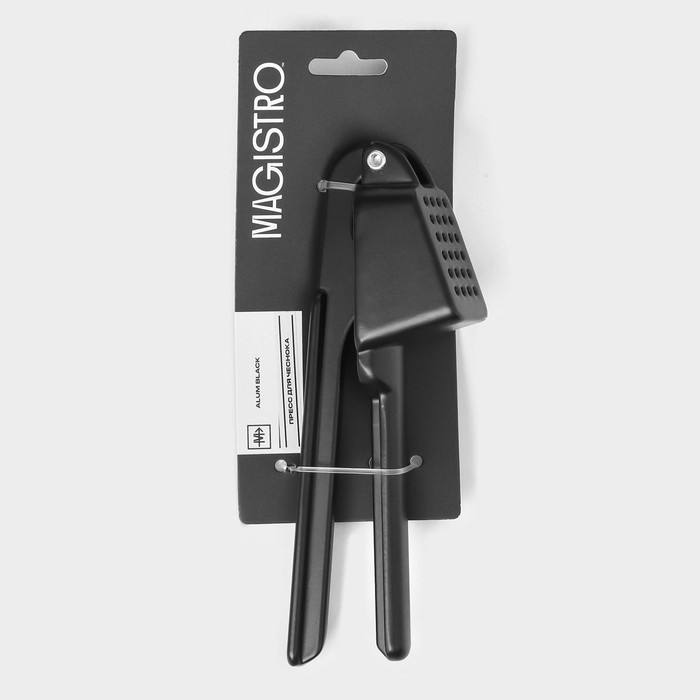 Пресс для чеснока Magistro Alum black, цвет чёрный Пресс для чеснока Magistro Alum black, цвет чёрный