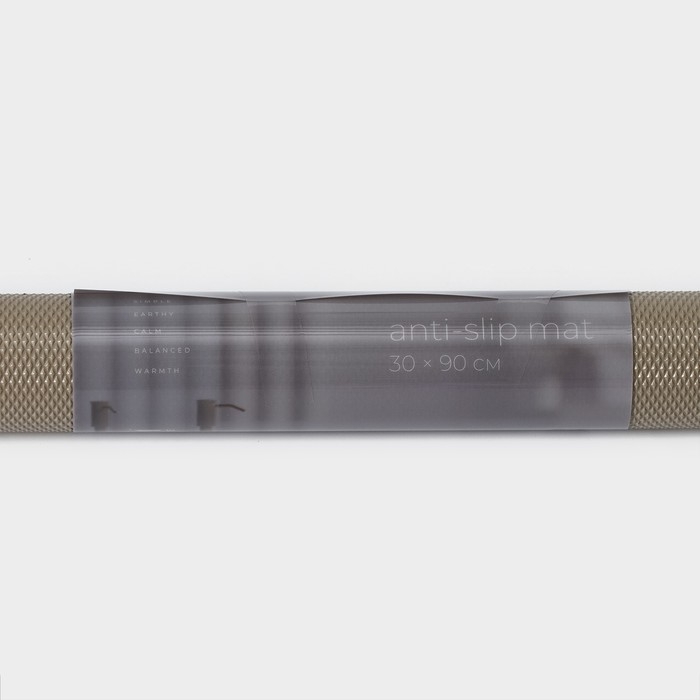 Коврик противоскользящий LaDо́m Elegiam, 30×90 см, цвет бежевый Коврик противоскользящий LaDо́m Elegiam, 30×90 см, цвет бежевый