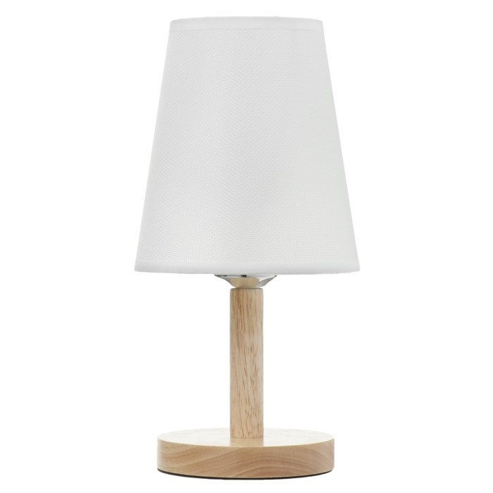 Настольная лампа Настольная лампа "Бордо" Е27 40Вт белый 14х14х30 см RISALUX