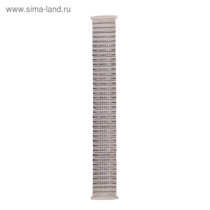 Ремешок для часов, 22 мм, металл, l=20 см, серебристый
