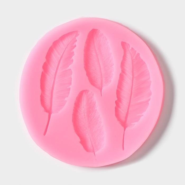 Молд Доляна «Пёрышко», силикон, 9×8,6 см, цвет МИКС Молд Доляна «Пёрышко», силикон, 9×8,6 см, цвет МИКС