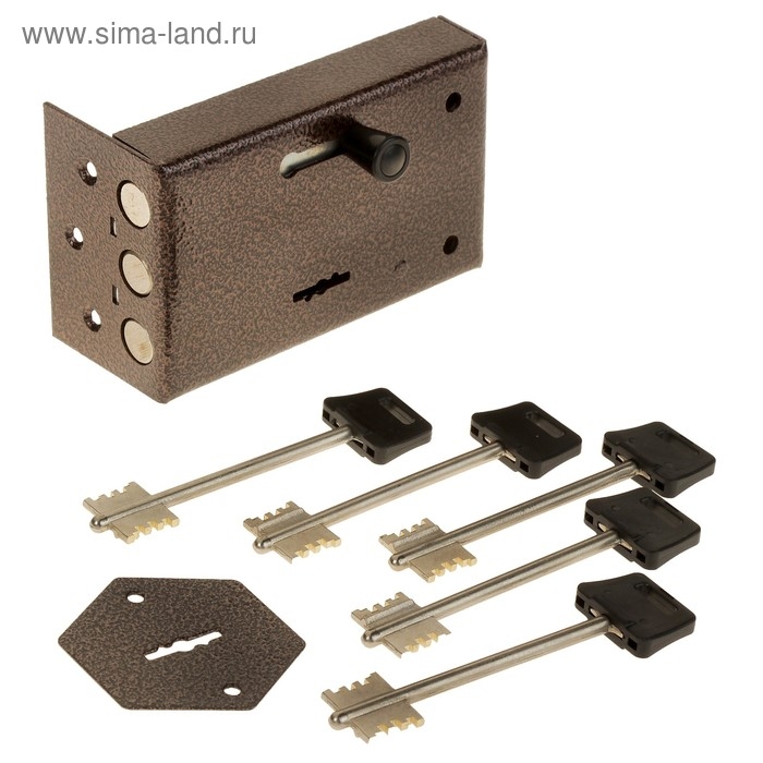 Замок накладной Замок накладной "Сенат" ЗНС3-5 (130) Соболь, б/о, 5 ключей