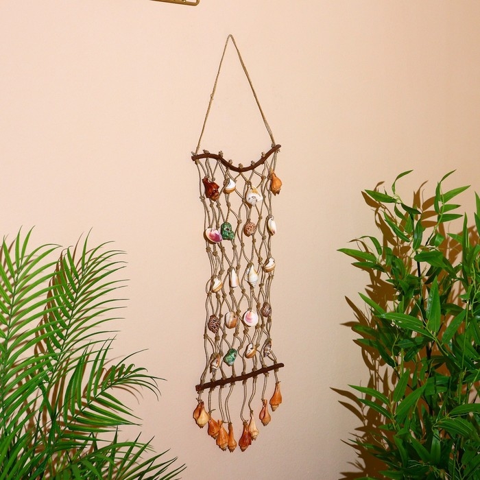 Подвесной сувенир Подвесной сувенир "Дары моря" ракушки 23х3х77 см