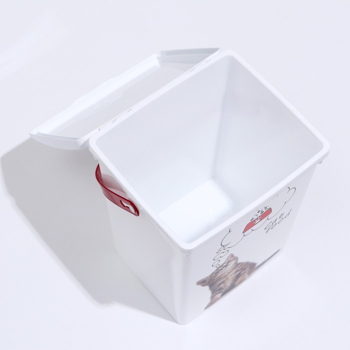 Контейнер для корма животных  Контейнер для корма животных "Кошки" , 19,6 х 16,7 х 23       5 л