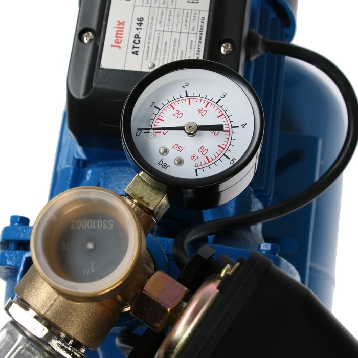 Насосная станция JEMIX ATCP-146, 550 Вт, напор 25 м, 90 л/мин, бак 24 л Насосная станция JEMIX ATCP-146, 550 Вт, напор 25 м, 90 л/мин, бак 24 л