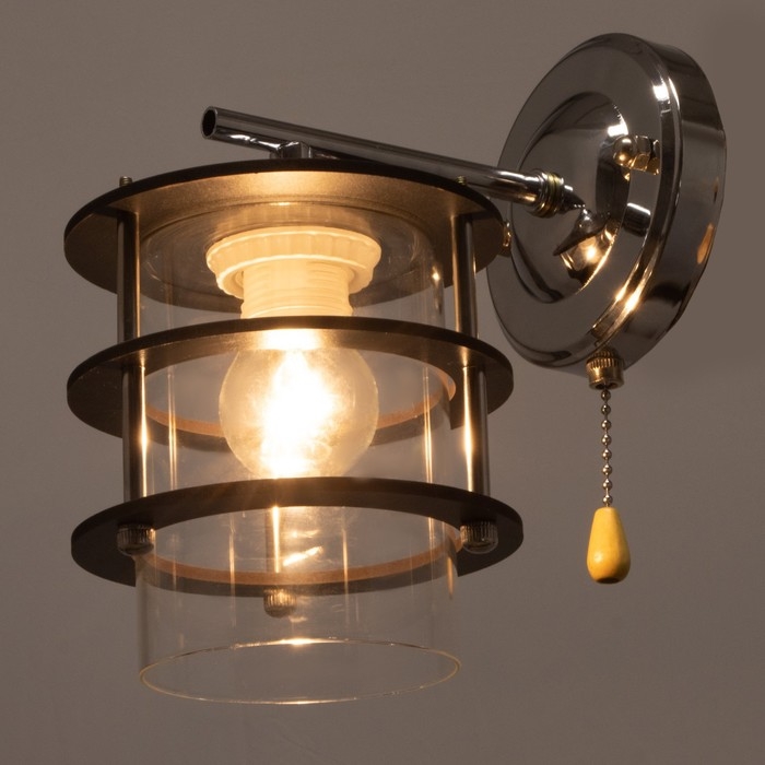 Бра 2018/1 E27 60Вт хром 15х12х18 см