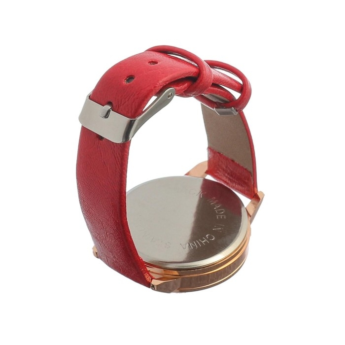 Часы наручные женские Часы наручные женские "Бернини", d-3.6 см, красные