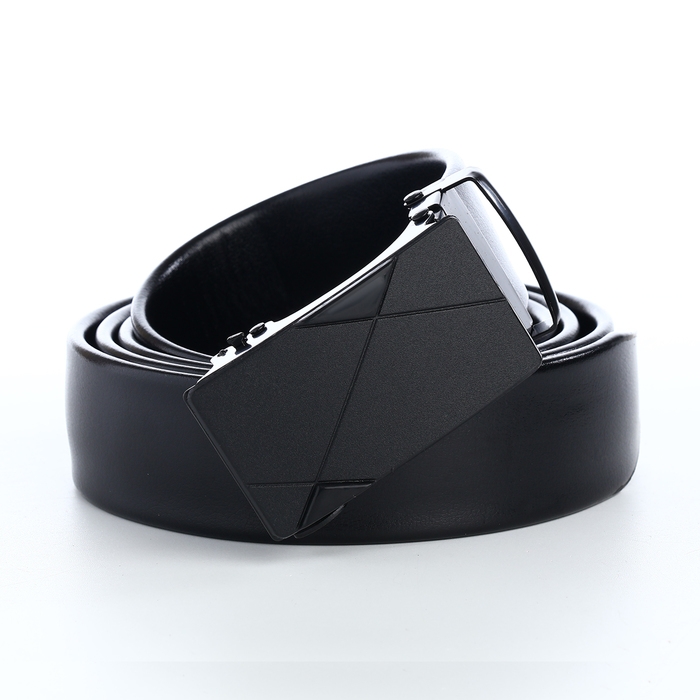 Ремень мужской, Великан, ширина 4 см, пряжка автомат, цвет чёрный Ремень мужской, Великан, ширина 4 см, пряжка автомат, цвет чёрный