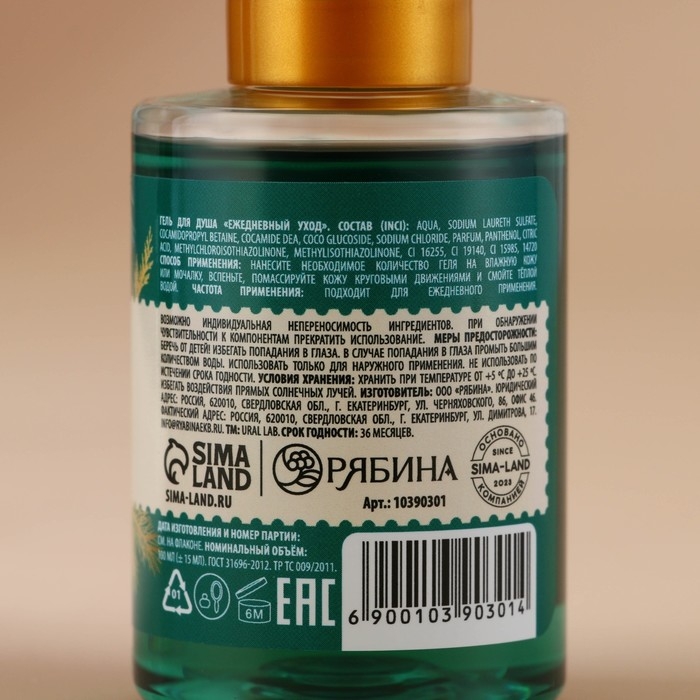 Гель для душа, 100 мл, аромат зимних пряностей, Новый Год