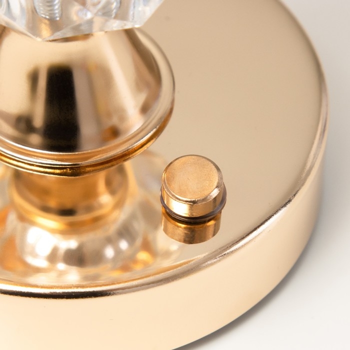 Настольная лампа сенсорная Настольная лампа сенсорная "Ренди" LED 3Вт 3000-6000К USB АКБ диммер золото 15,5х15,5х30 см 102220