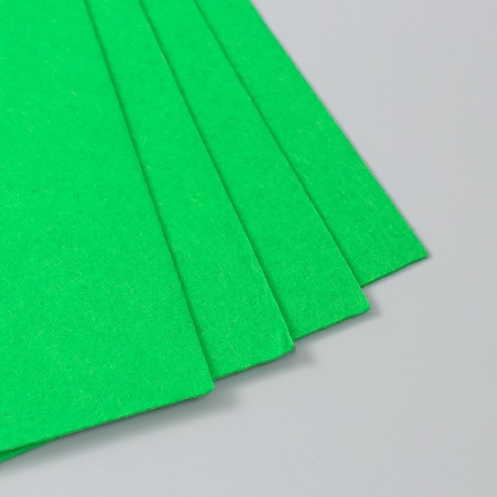 Фетр 2 мм Фетр 2 мм "Травянистый" набор 4 листа 30х40 см